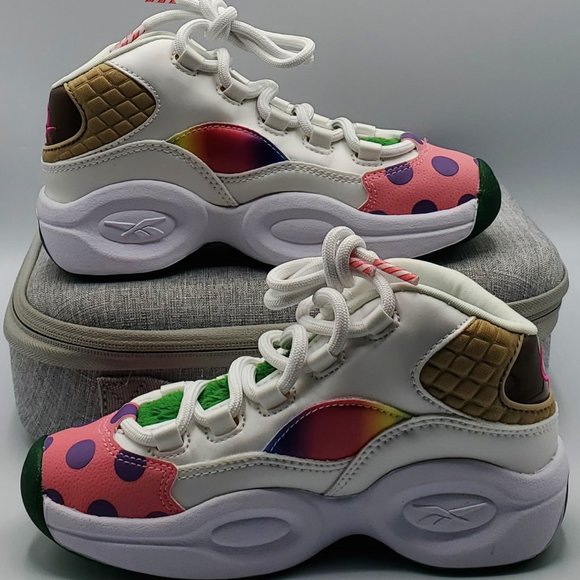 Reebok x Hasbro Classic Question Mid Iverson Candy Land GZ0082 (GS) Boys Size 1 - Picture 2 of 9
